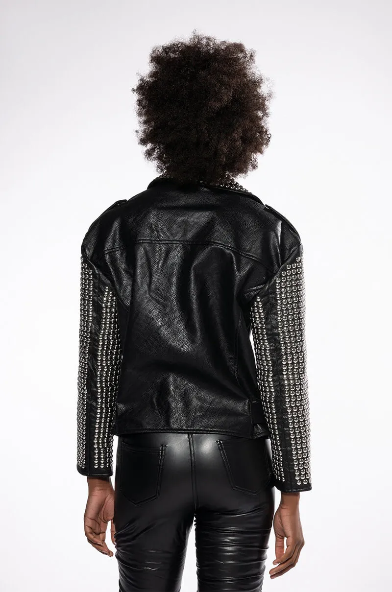 AFTER DARK OVERSIZED MOTO JACKET