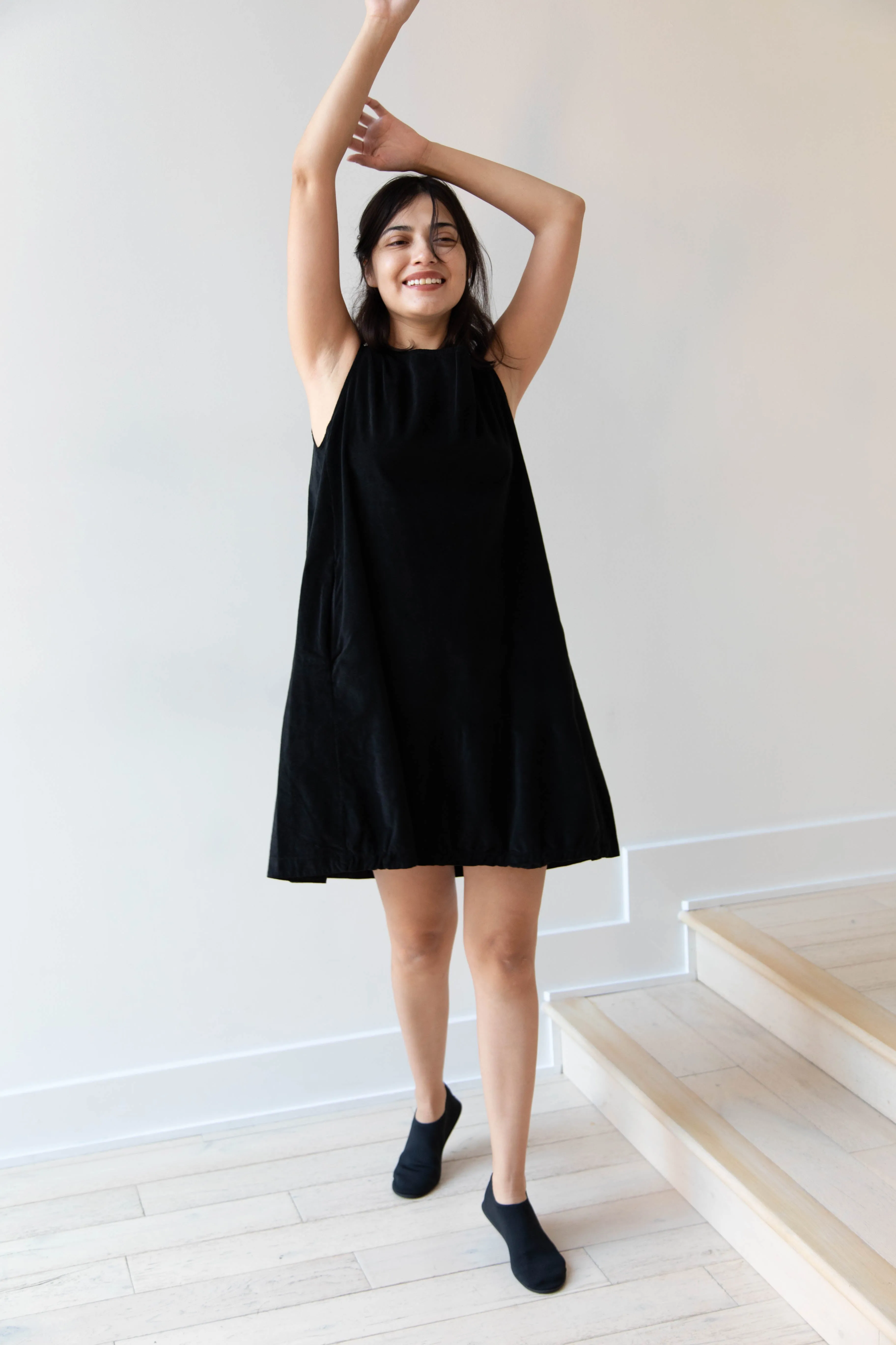 Album di Famiglia | Velvet Mini Dress in Black