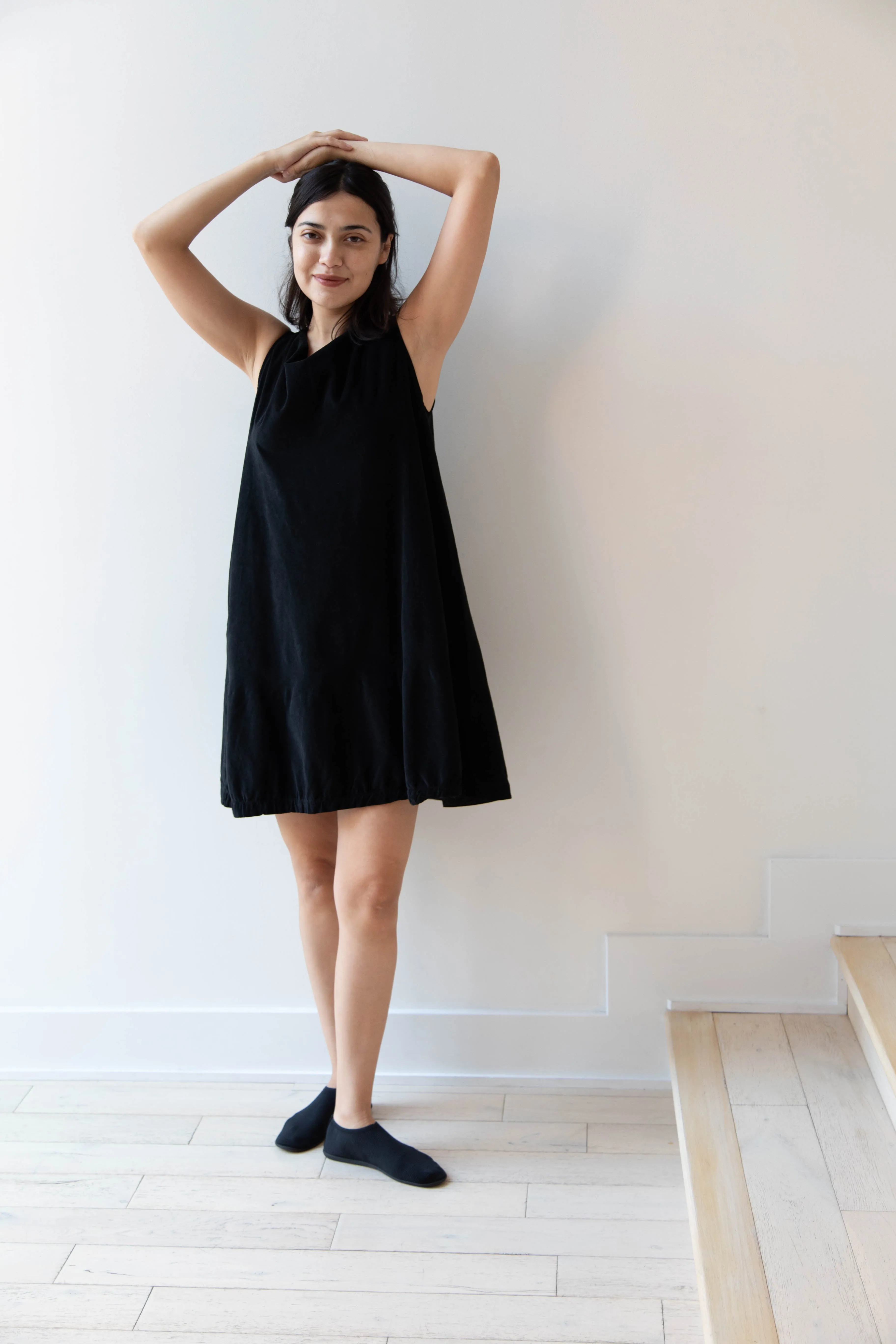 Album di Famiglia | Velvet Mini Dress in Black