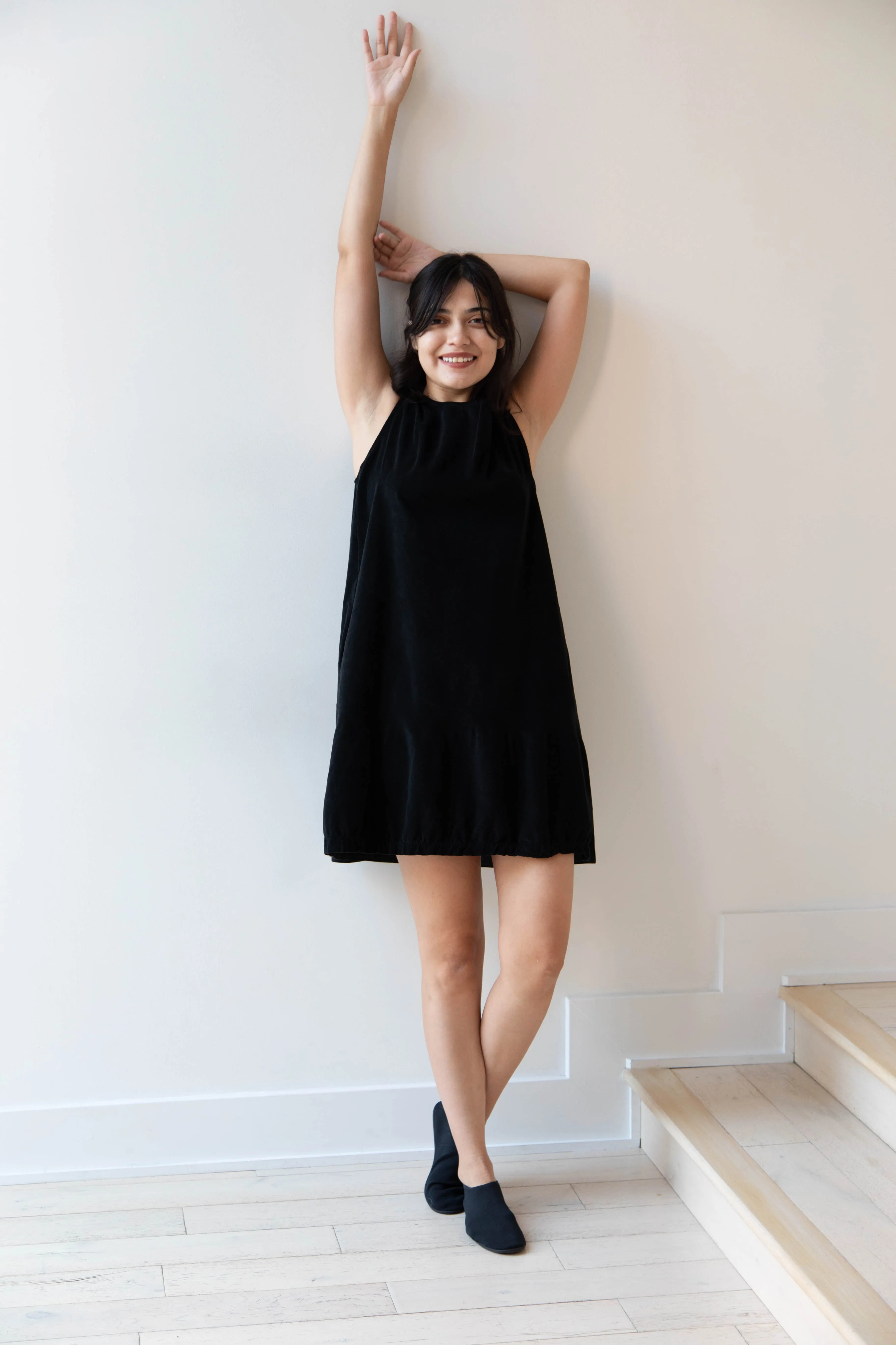 Album di Famiglia | Velvet Mini Dress in Black