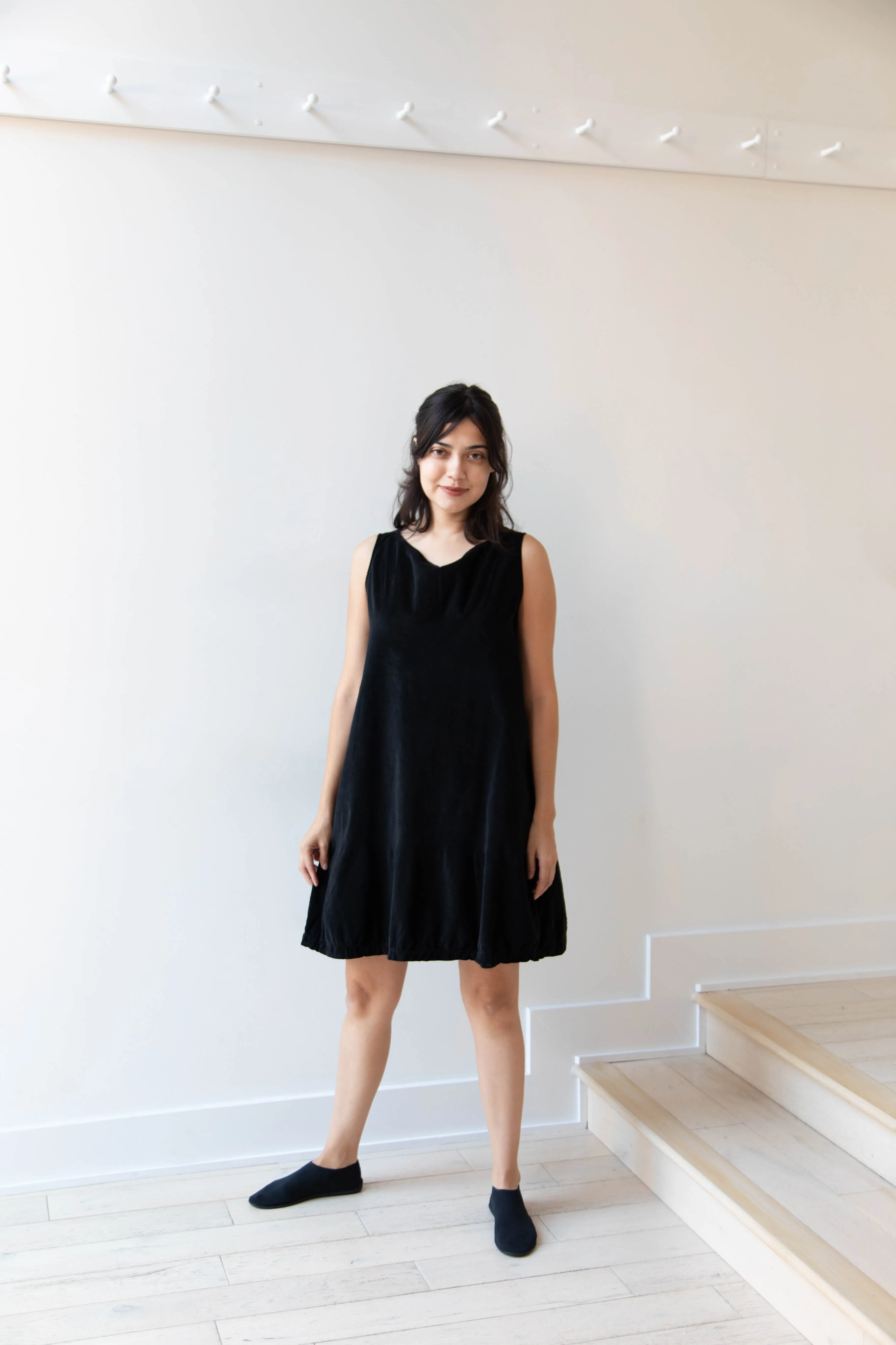 Album di Famiglia | Velvet Mini Dress in Black