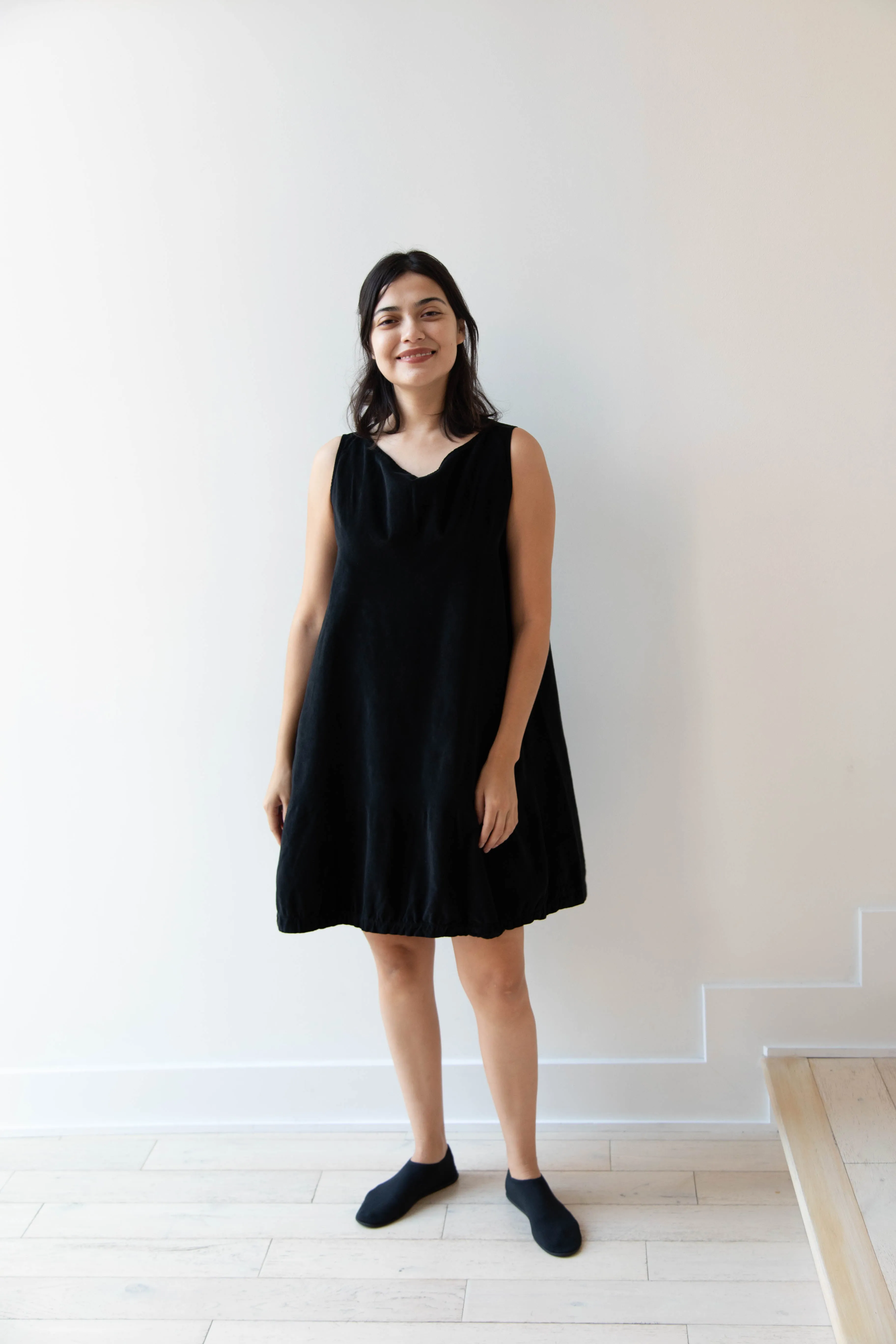 Album di Famiglia | Velvet Mini Dress in Black