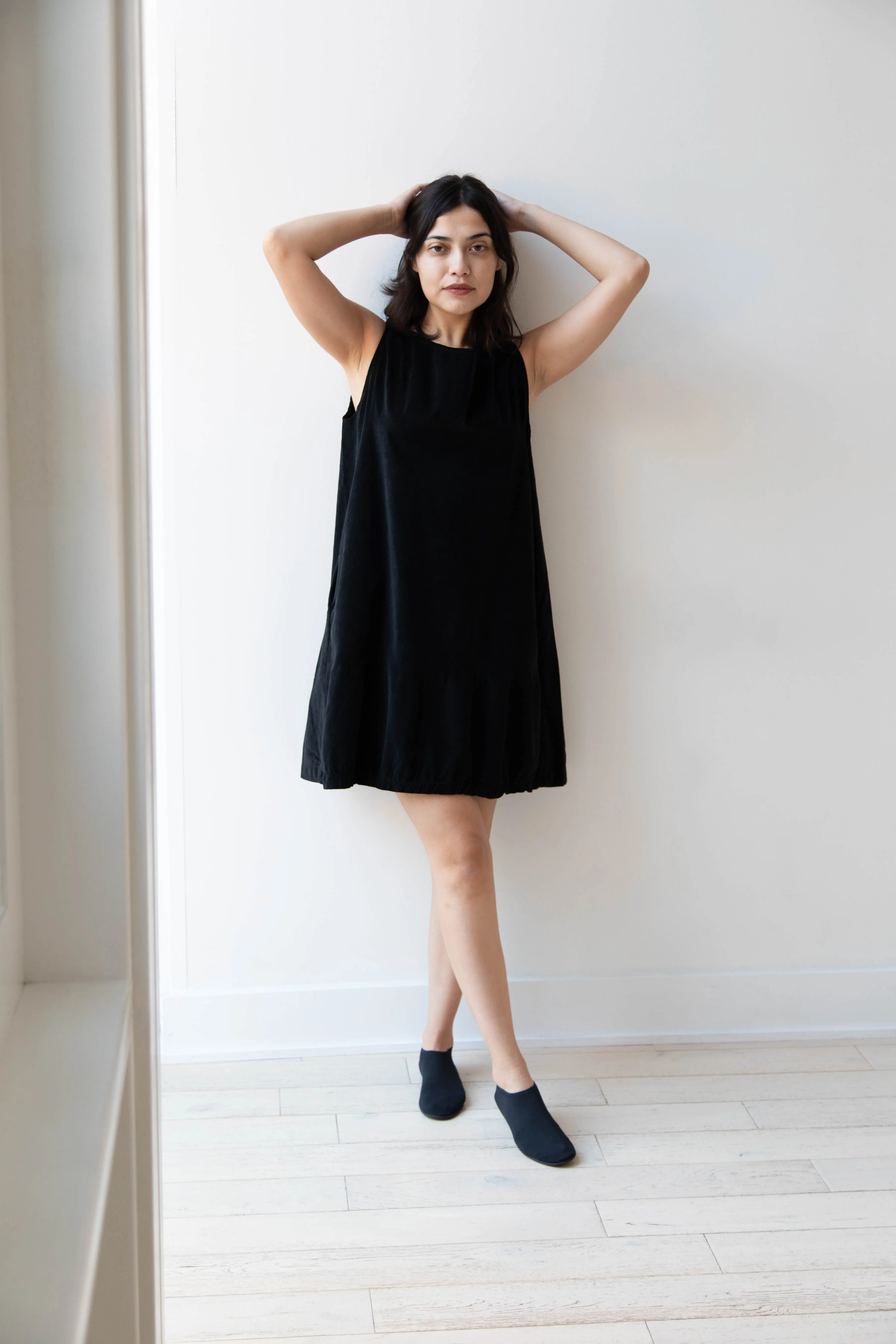 Album di Famiglia | Velvet Mini Dress in Black