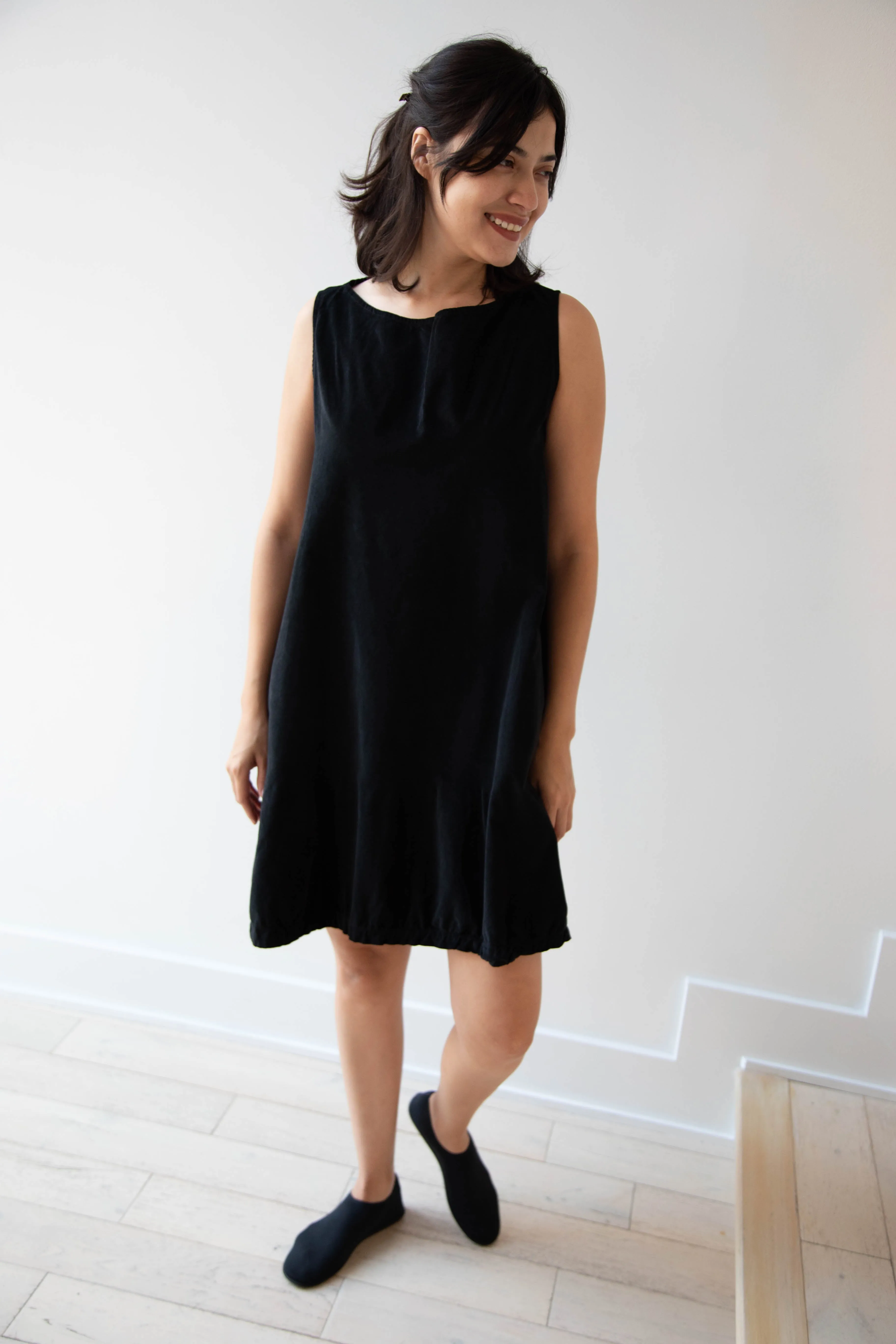 Album di Famiglia | Velvet Mini Dress in Black