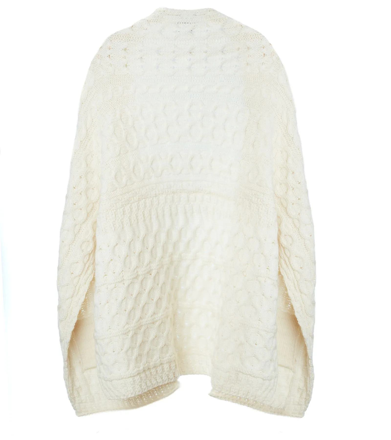 Aran - Wrap with pockets - Cream