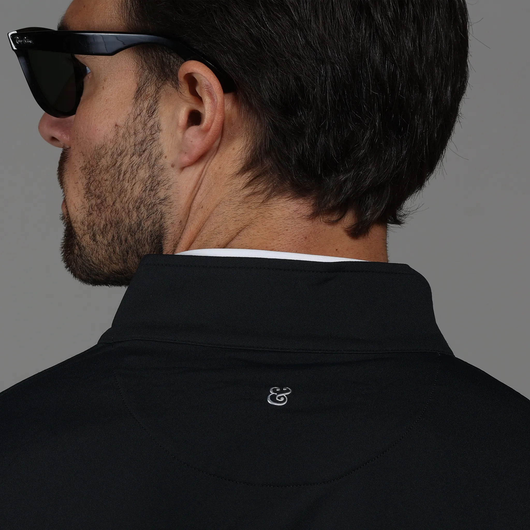 Black Tour Performance Men's Golf Quarter Zip Pullover