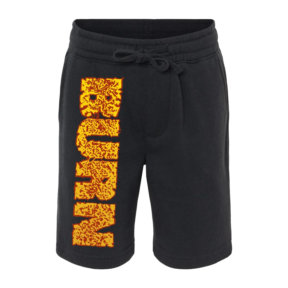 Burn "Logo" Black Fleece Shorts