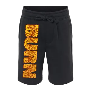 Burn "Logo" Black Fleece Shorts