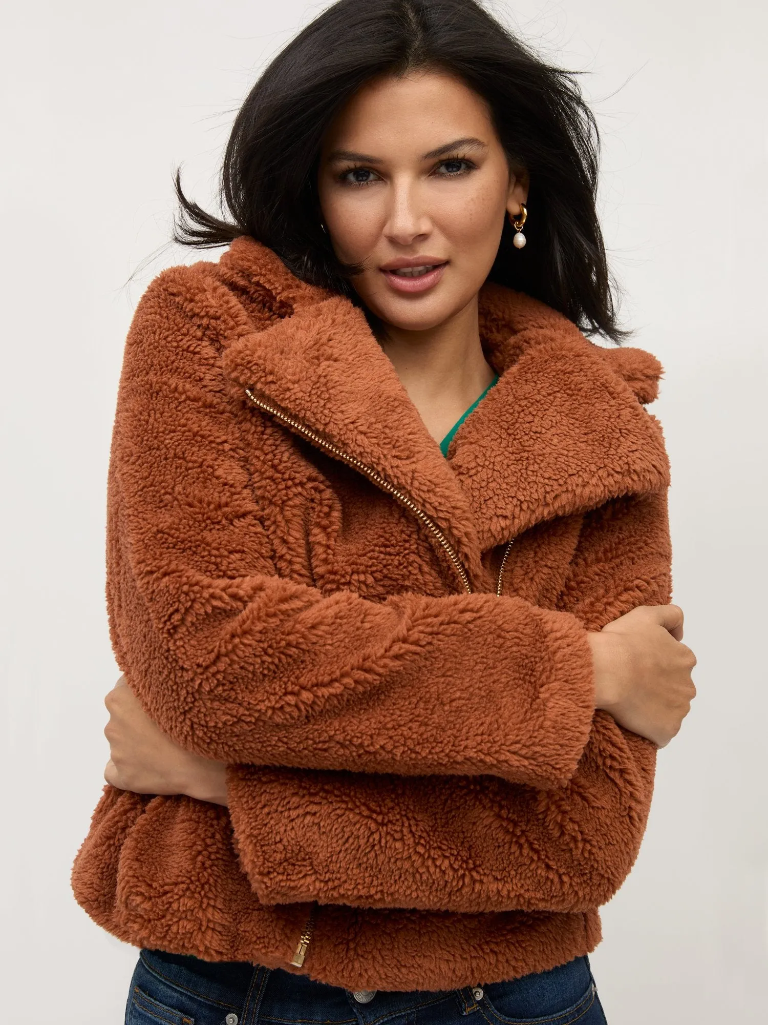 Cozy Faux-Fur Moto Jacket