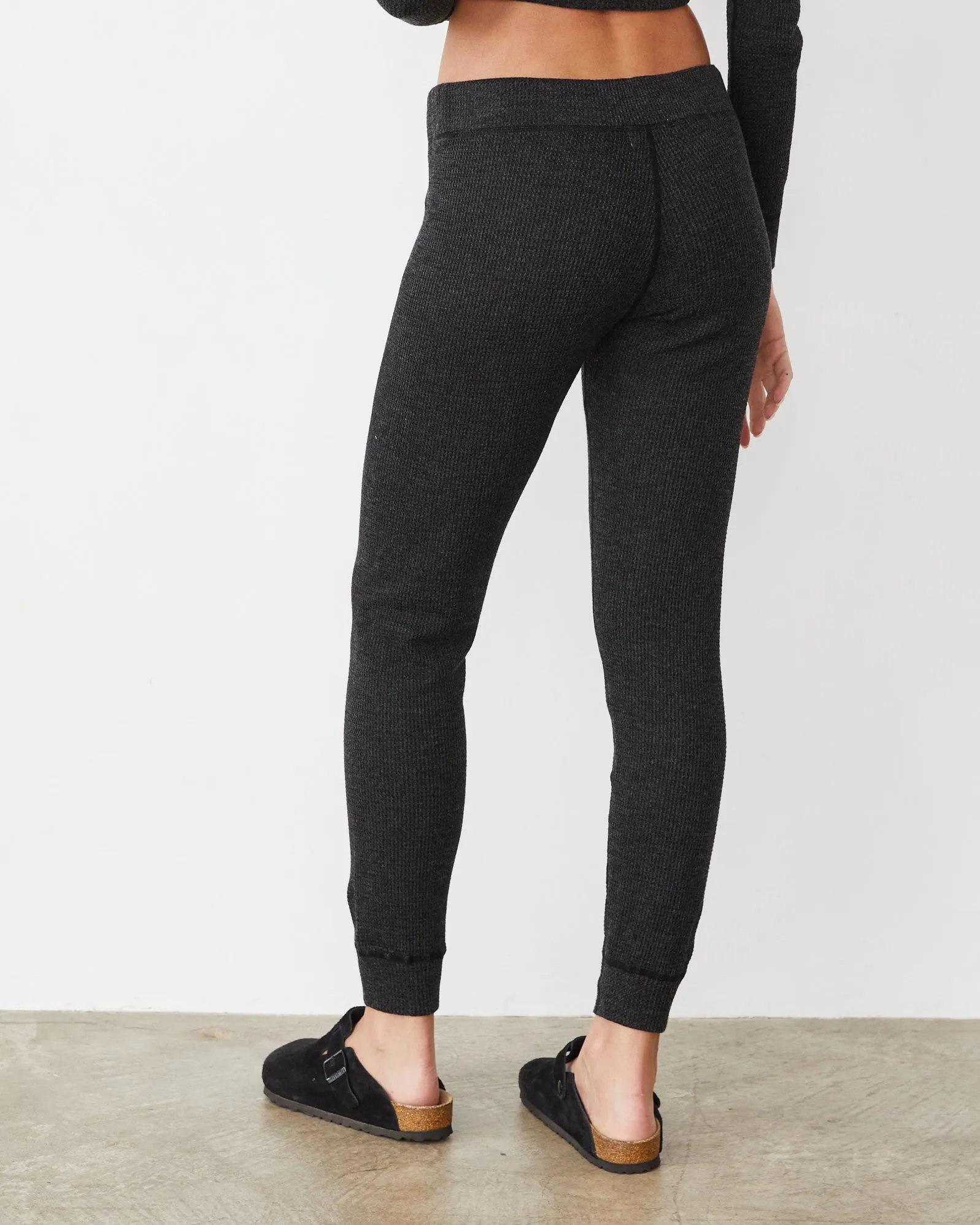 Cozy Heather Thermal Cuff Sweat