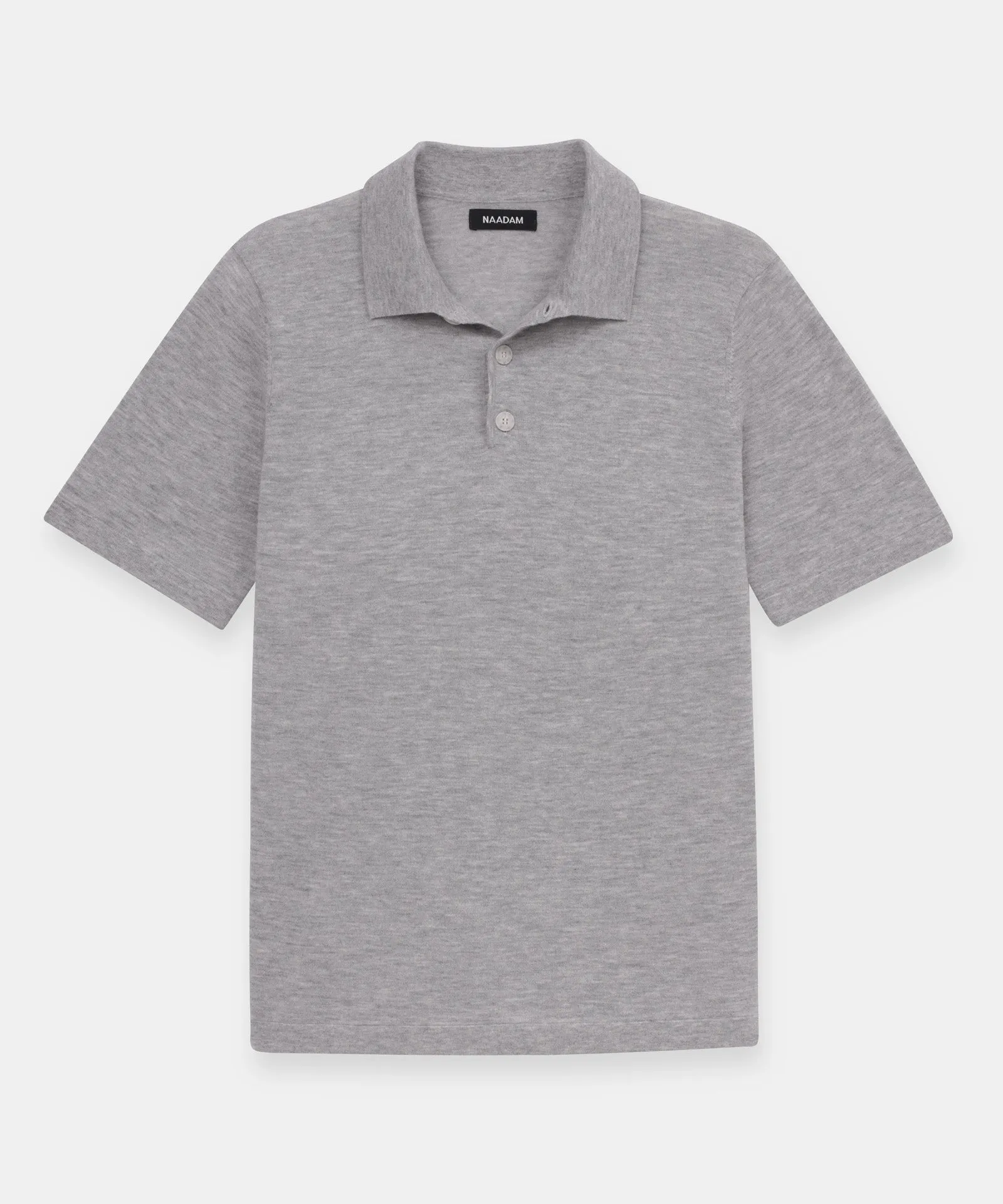 Fancy Cashmere Short Sleeve Polo