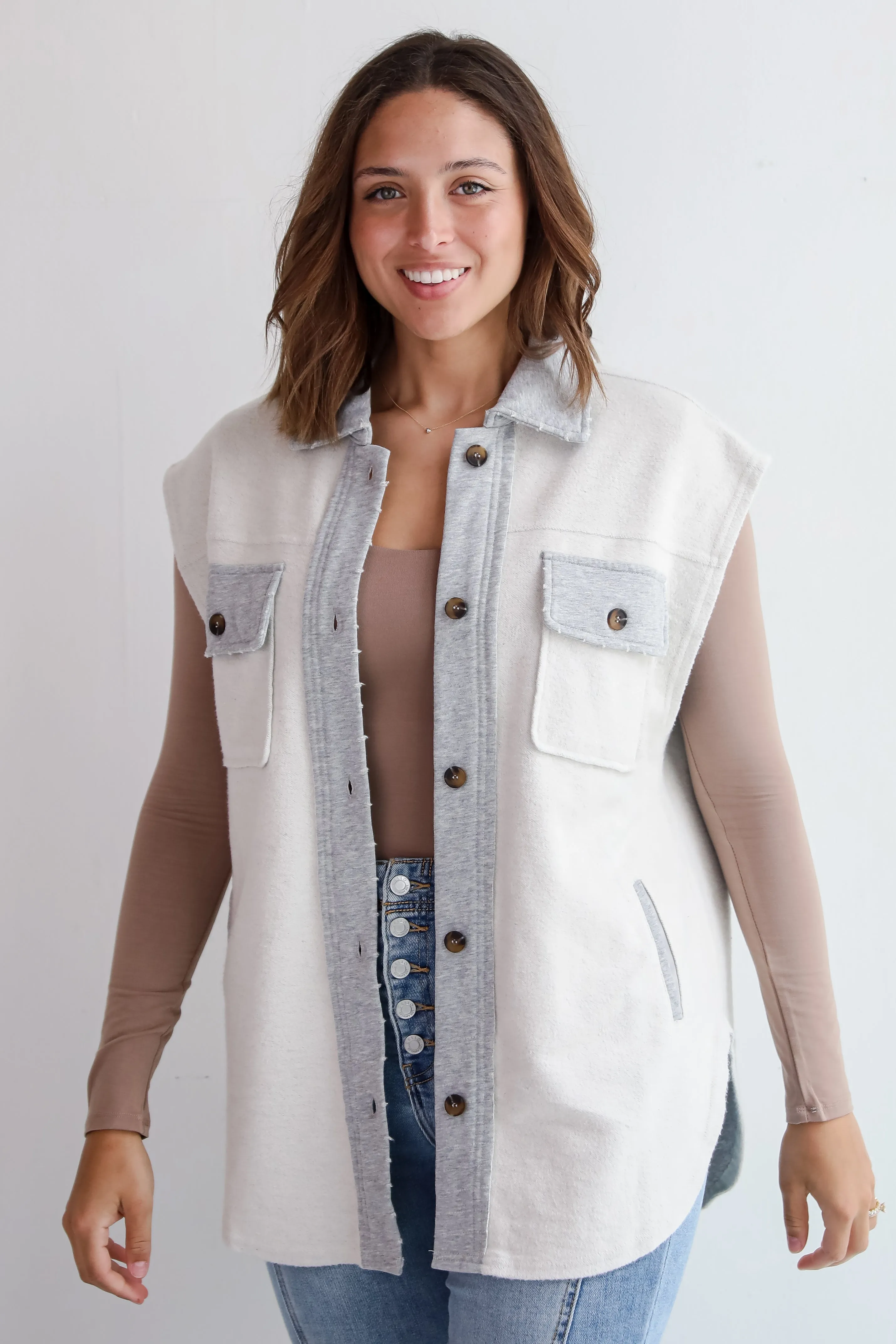 FINAL SALE - Cuddly Forecast Soft Knit Vest