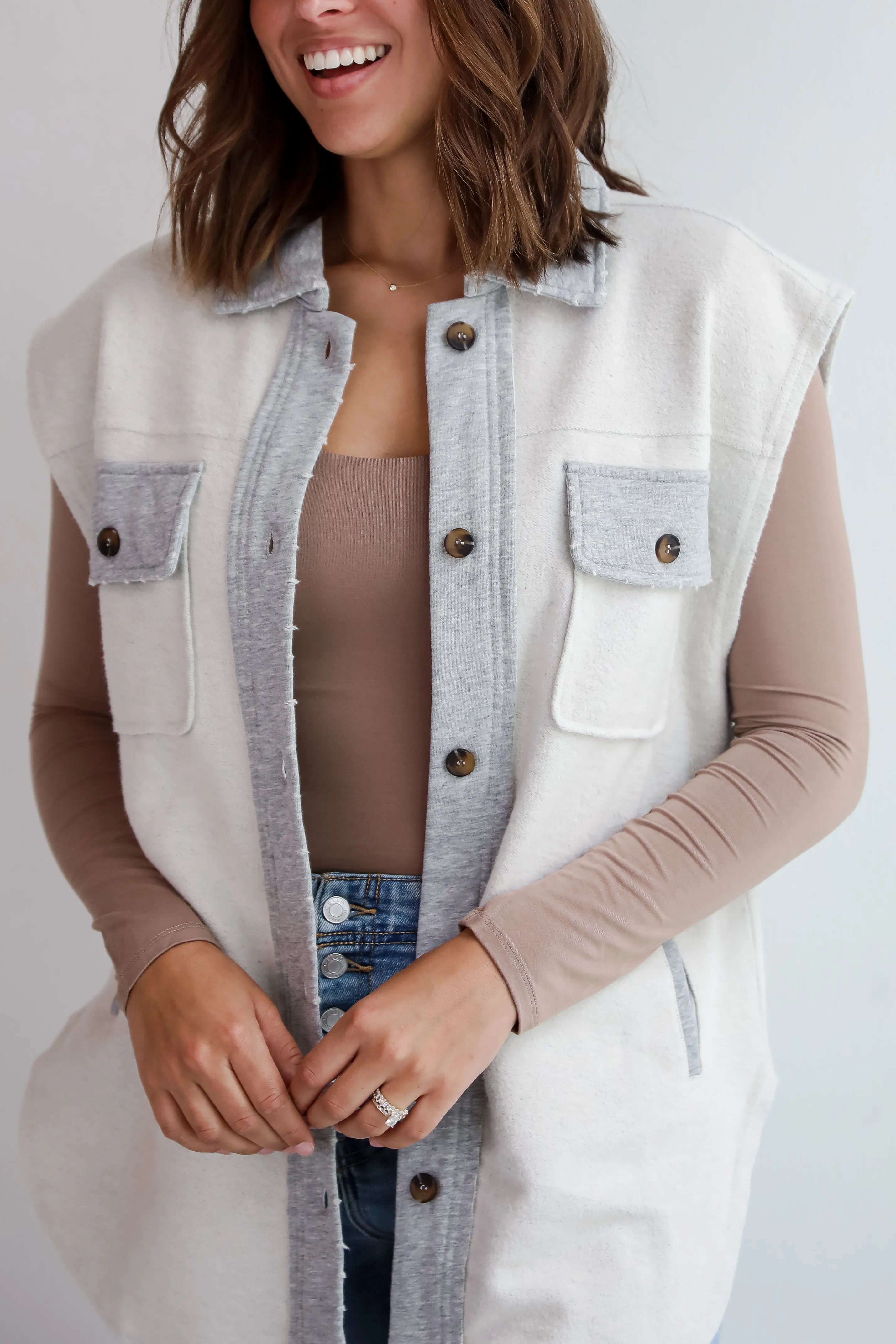 FINAL SALE - Cuddly Forecast Soft Knit Vest