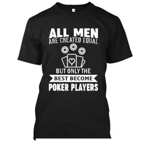 Gildan NWT NEW 6922 Poker Player Men's T-shirt, L, Black - Machine Washable