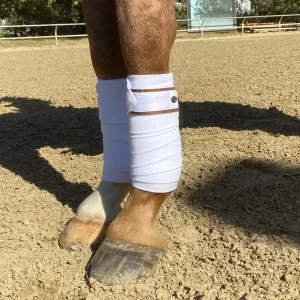 Halter Ego® White and Rust Fleece Bandages