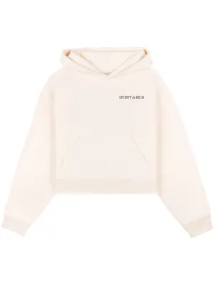 H&W Club cropped cotton hoodie