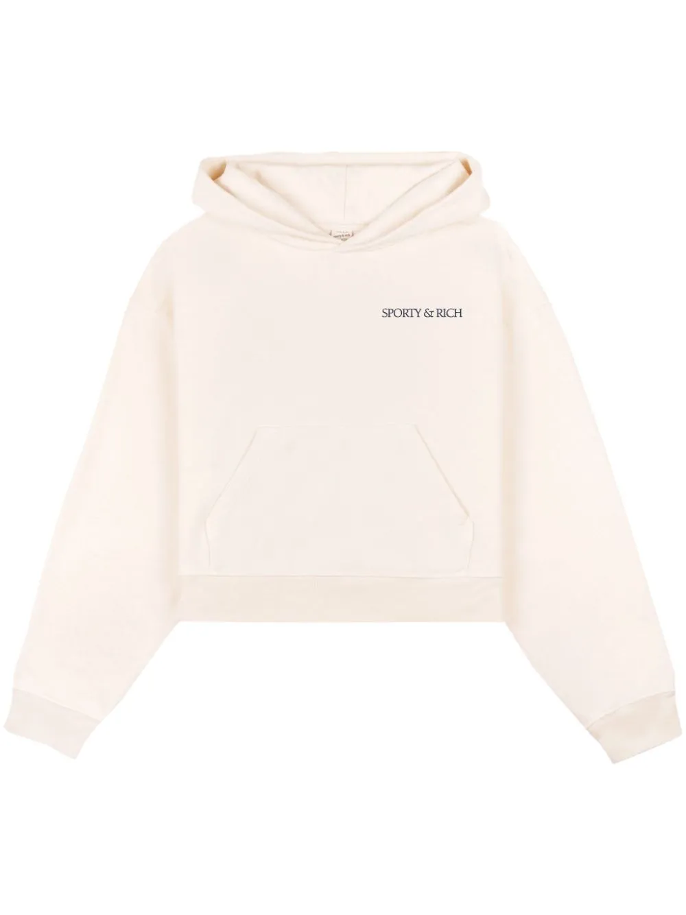 H&W Club cropped cotton hoodie