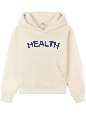 Health bouclé cropped hoodie