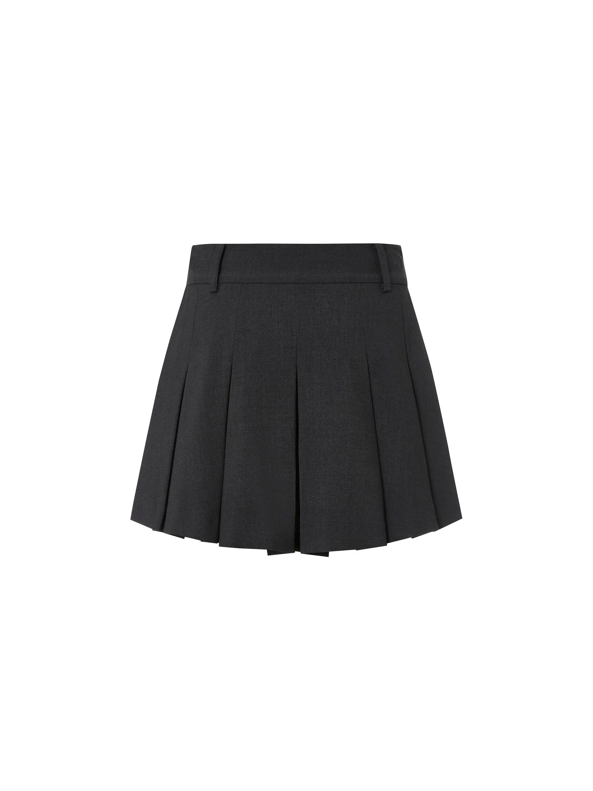 High Waist Pleated Culottes