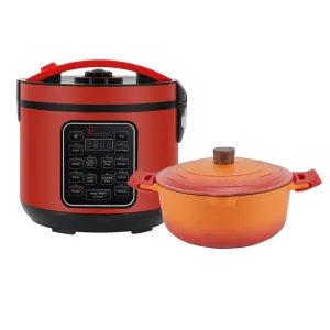 La Gourmet Shogun Flame 28cm Casserole   La Gourmet Shogun Flame 1.5L Healthy Rice Cooker