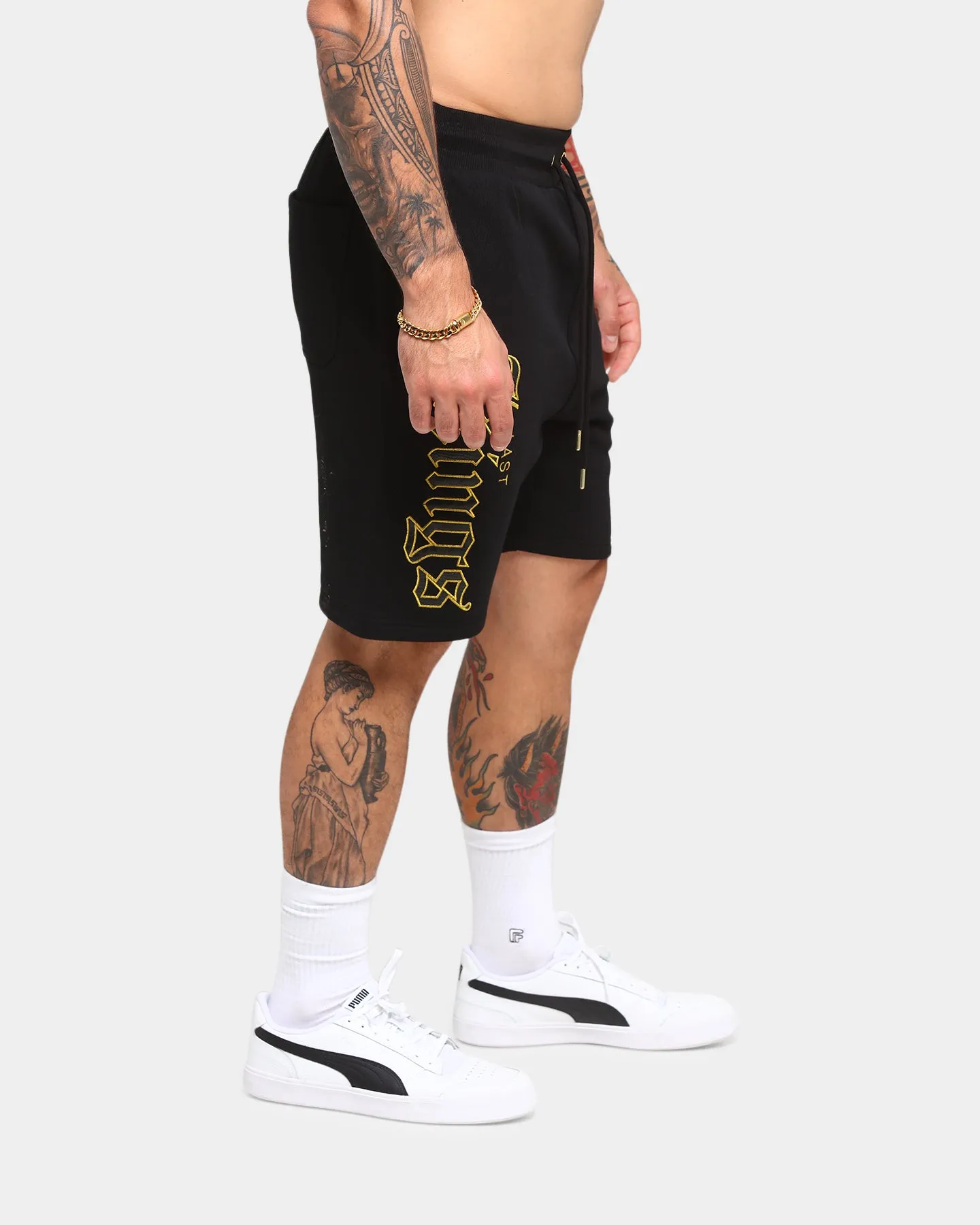 Last Kings Patch Shorts Black/Gold