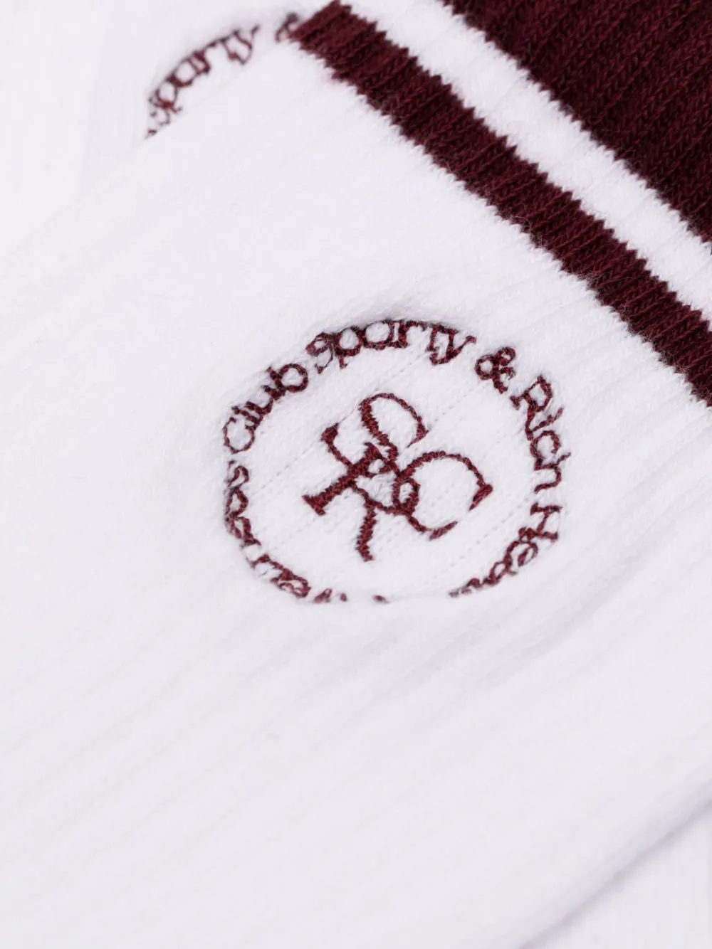 logo-embroidered cotton socks