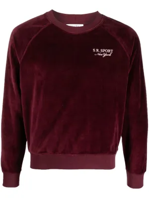 logo-embroidered long-sleeve sweatshirt