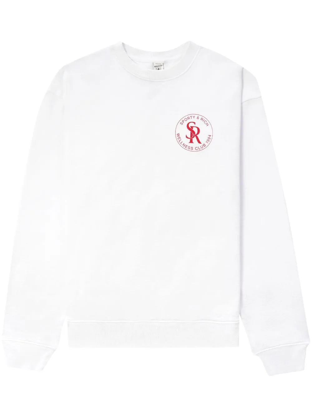 logo-patch cotton sweatshirt