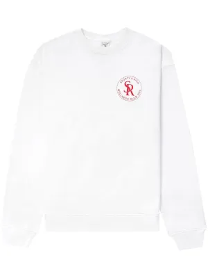 logo-patch cotton sweatshirt