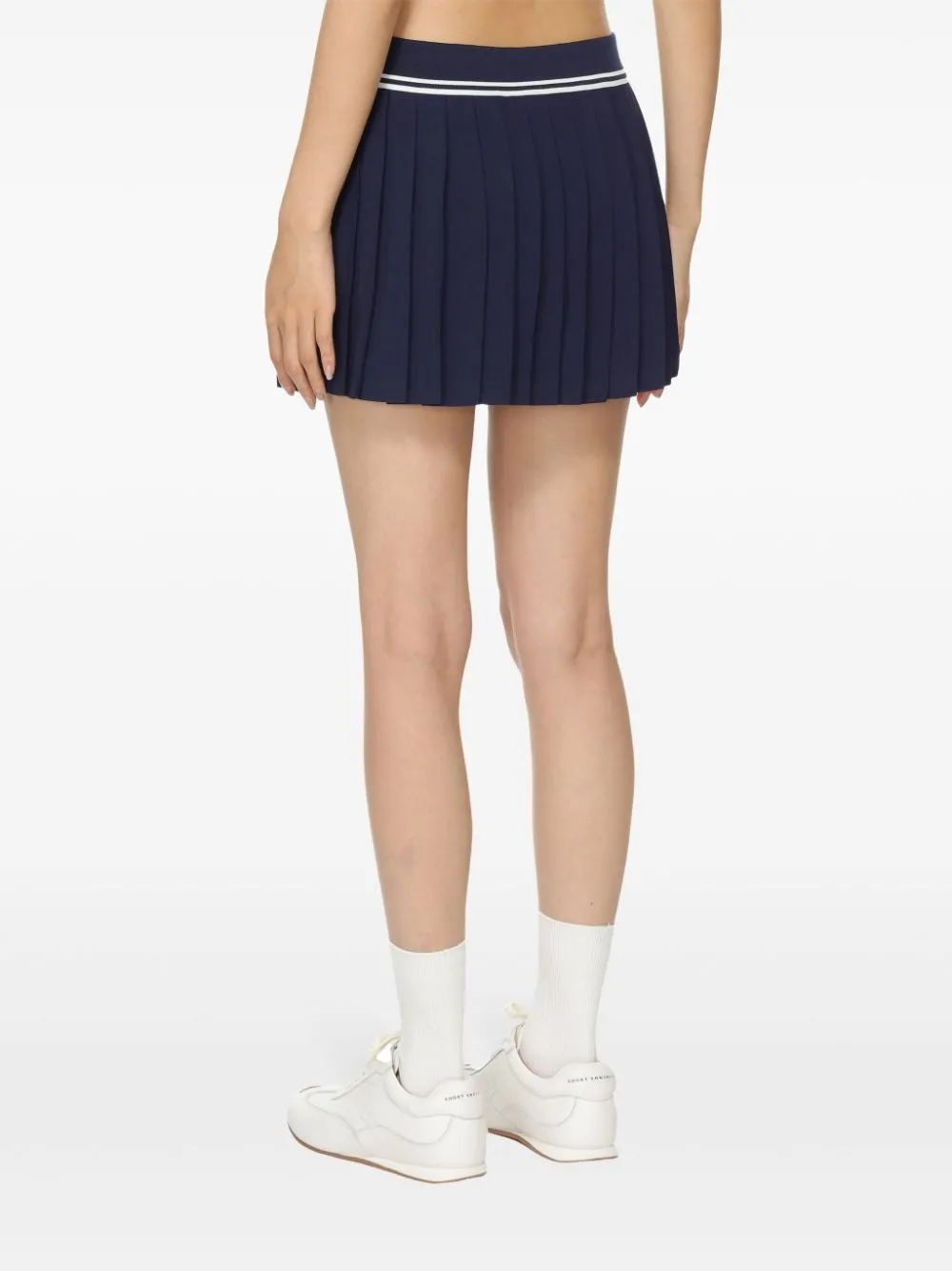 logo pleated skirt