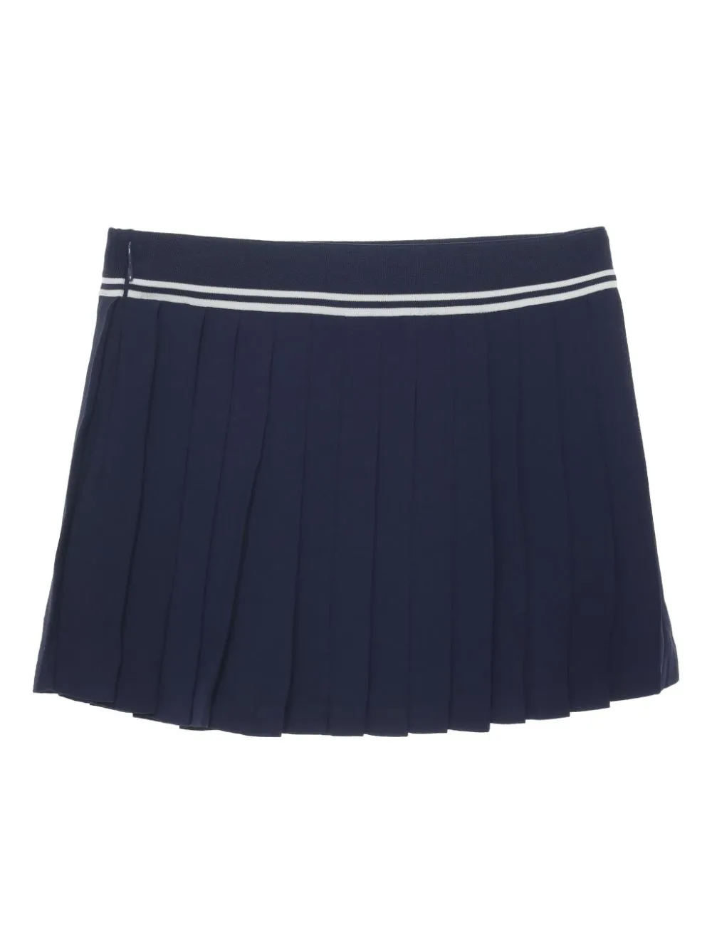 logo pleated skirt