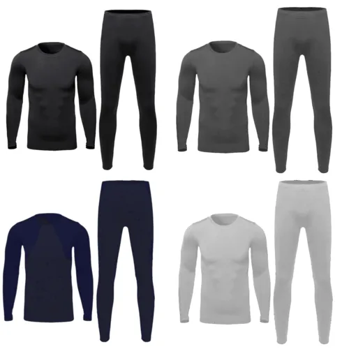 Men's 2-Piece Cotton Thermal Set with Shirt & Pants