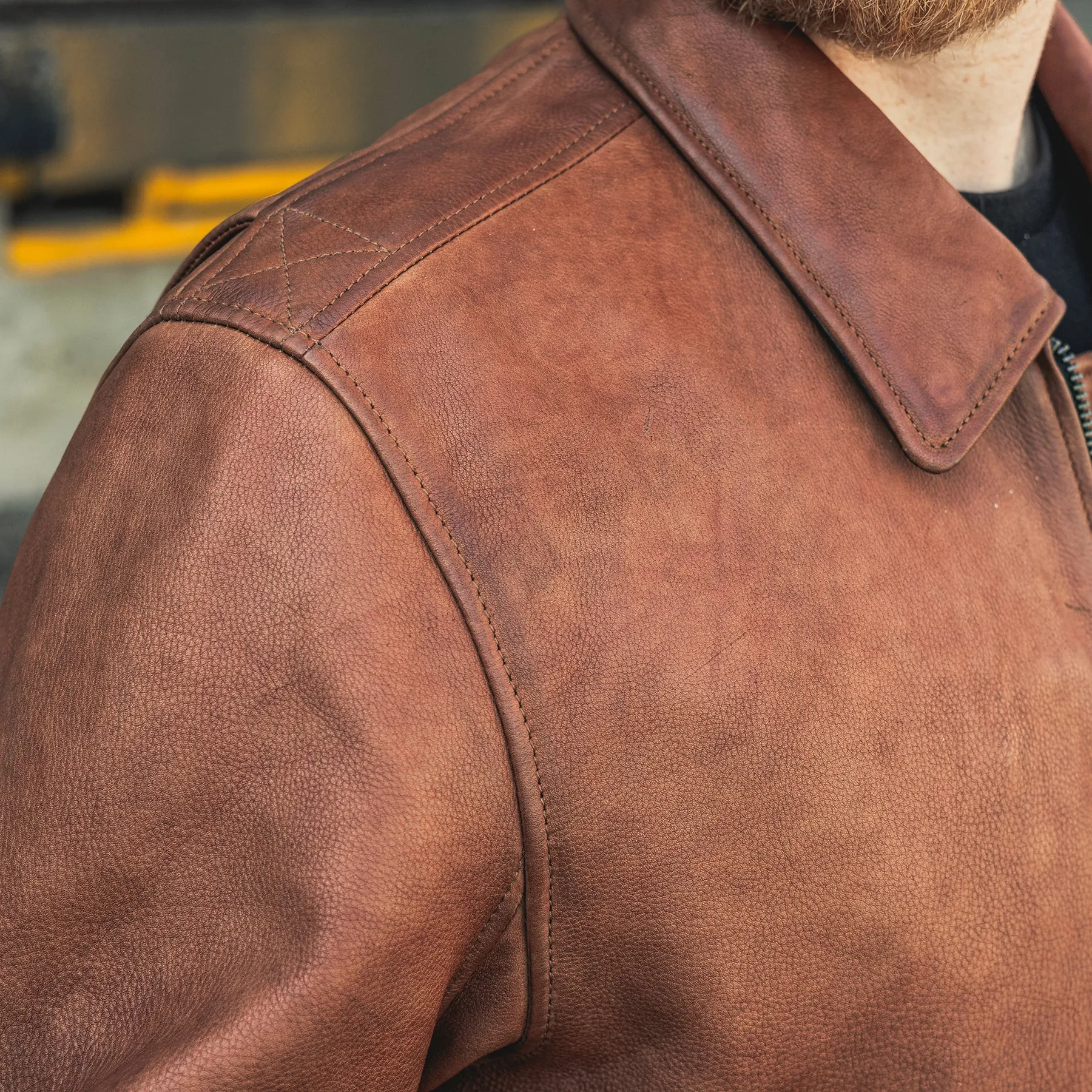 Moto Bomber - Men's Leather Jacket