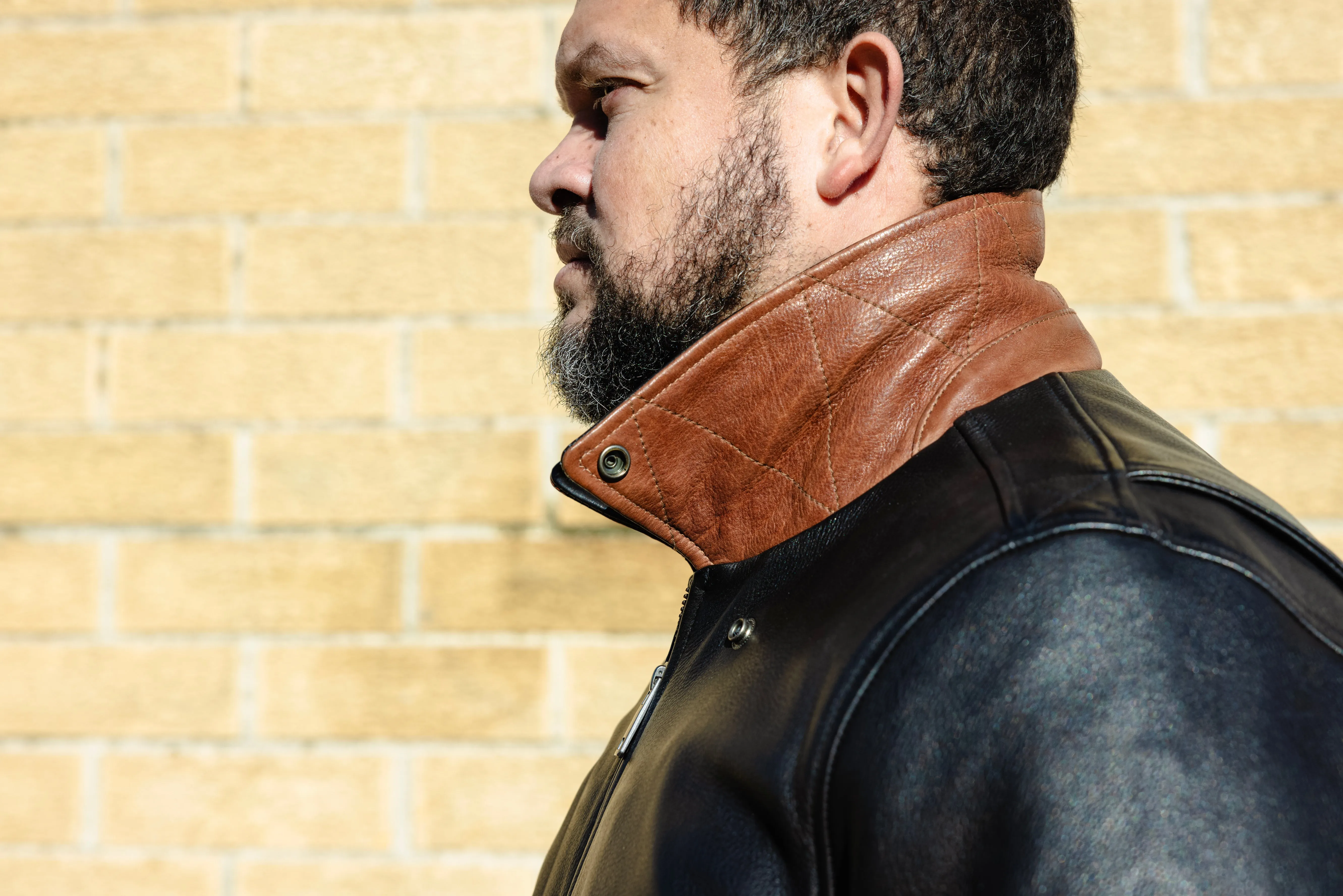 Moto Bomber - Men's Leather Jacket