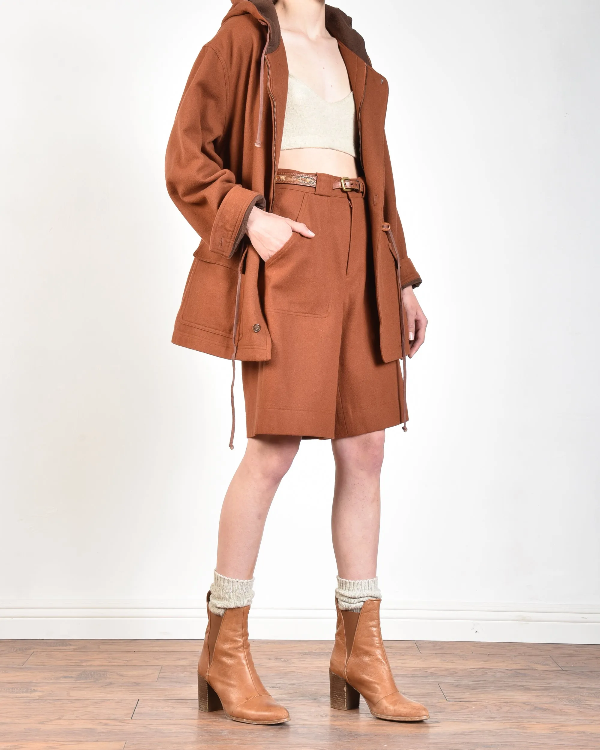 Odhran 80s Wool Coat   Shorts Set