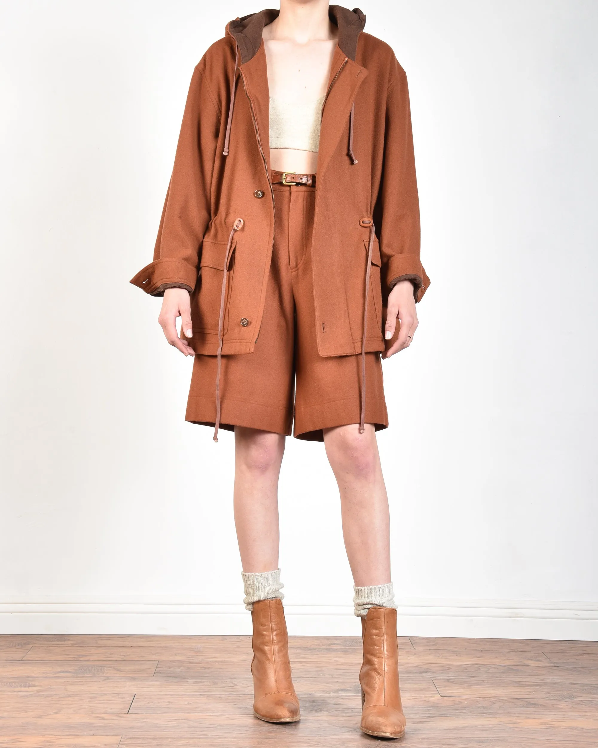 Odhran 80s Wool Coat   Shorts Set