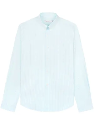 Oxford logo-embroidered cotton shirt