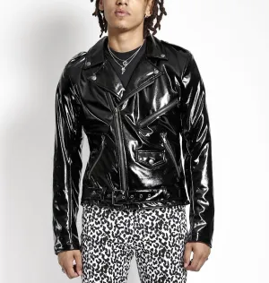 PVC Vinyl Moto Jacket