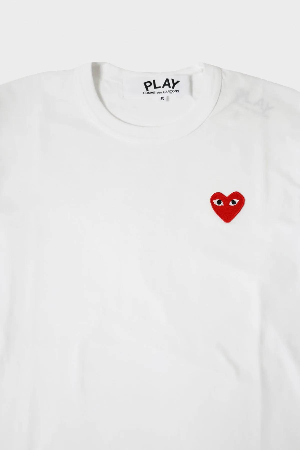 Red Heart Long Sleeve T-Shirt - White