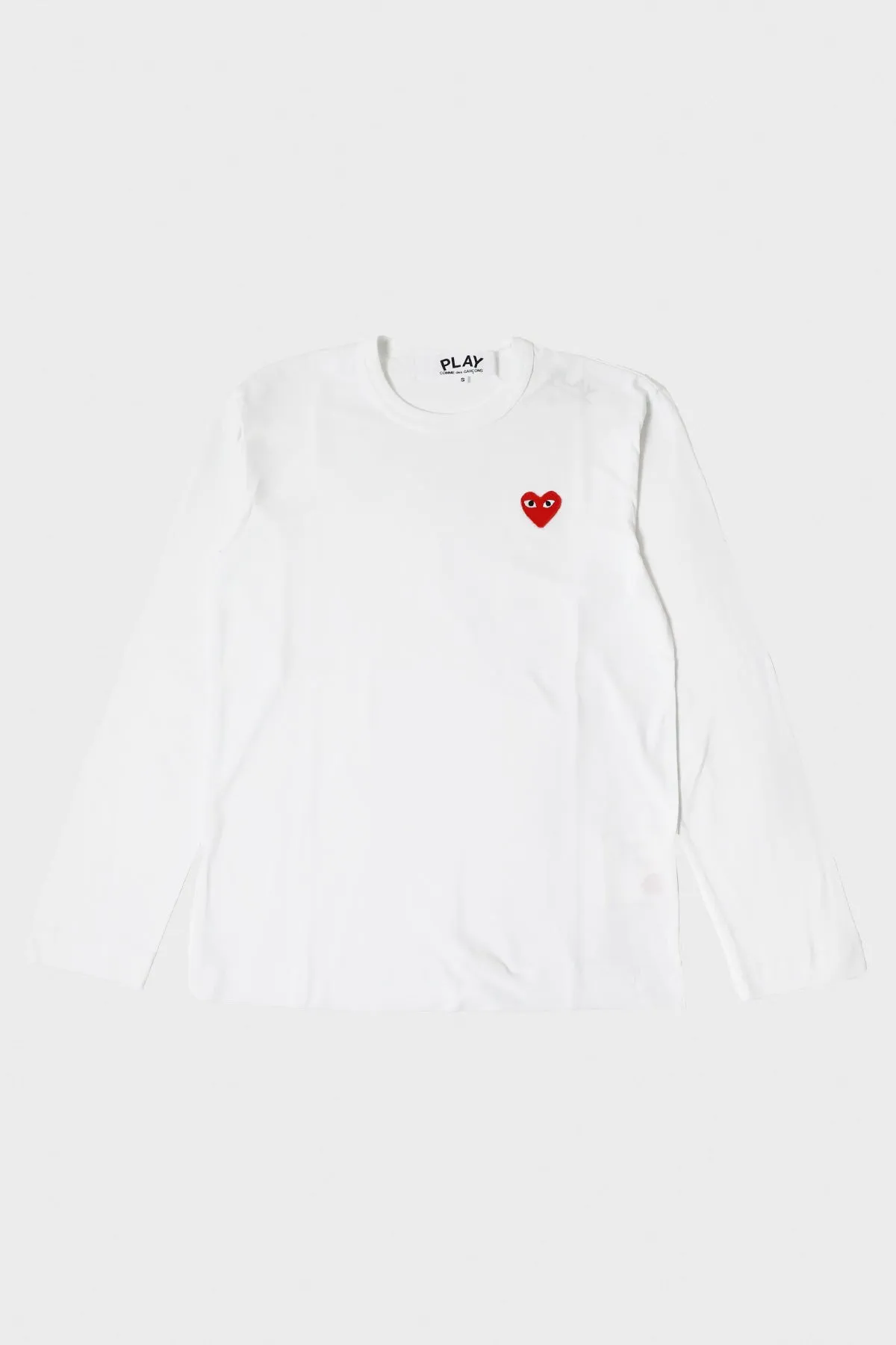 Red Heart Long Sleeve T-Shirt - White