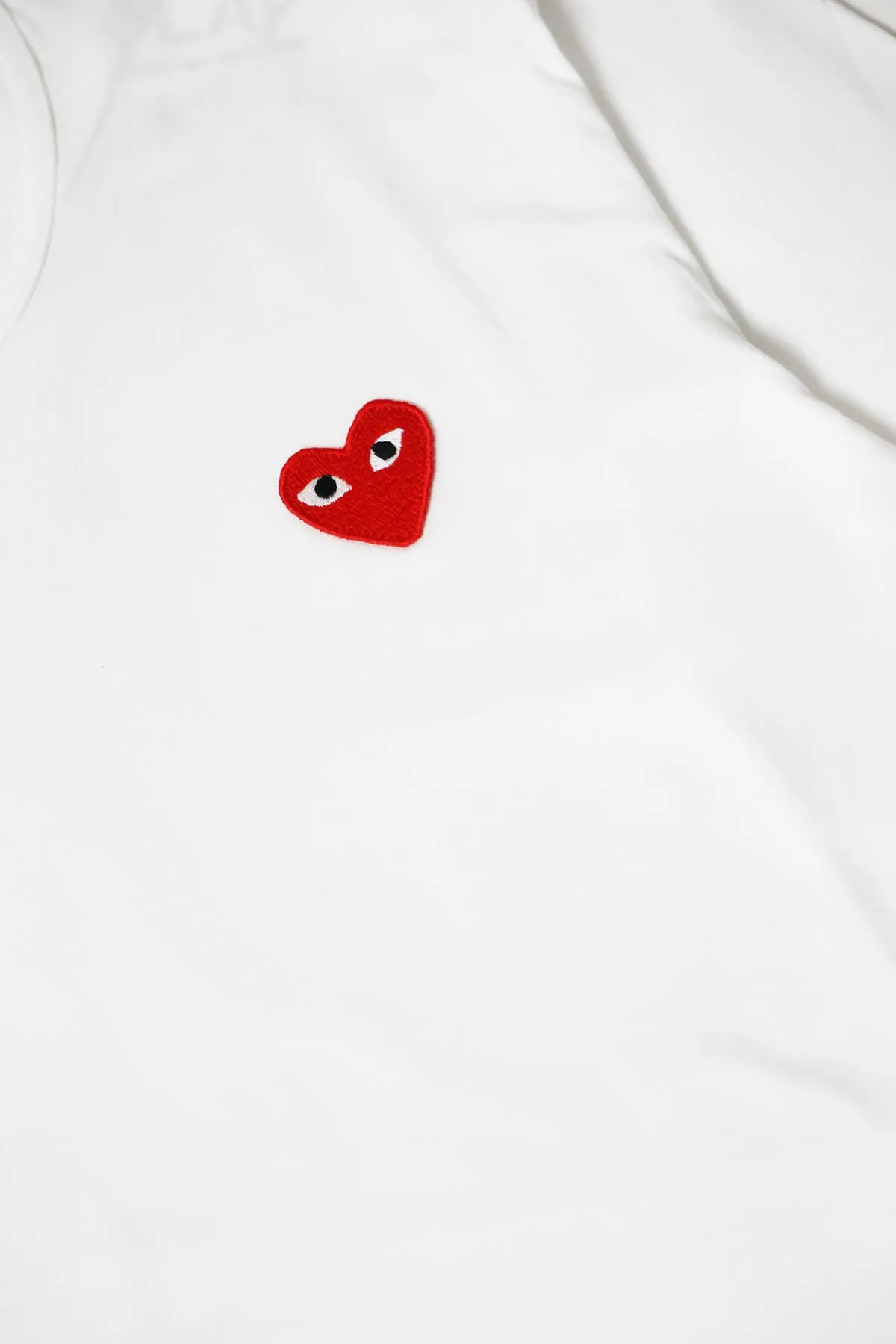 Red Heart Long Sleeve T-Shirt - White