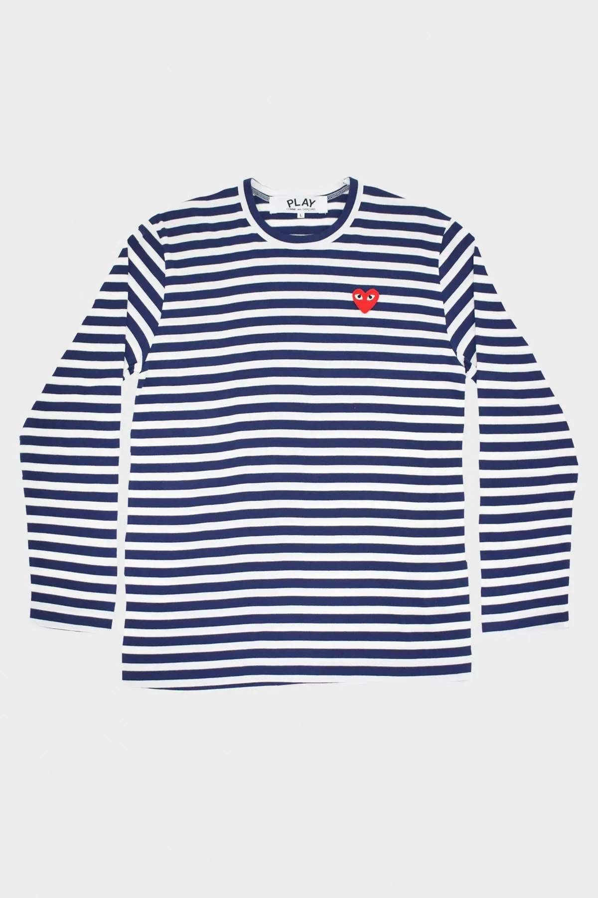 Red Heart Striped T-Shirt - Navy/White