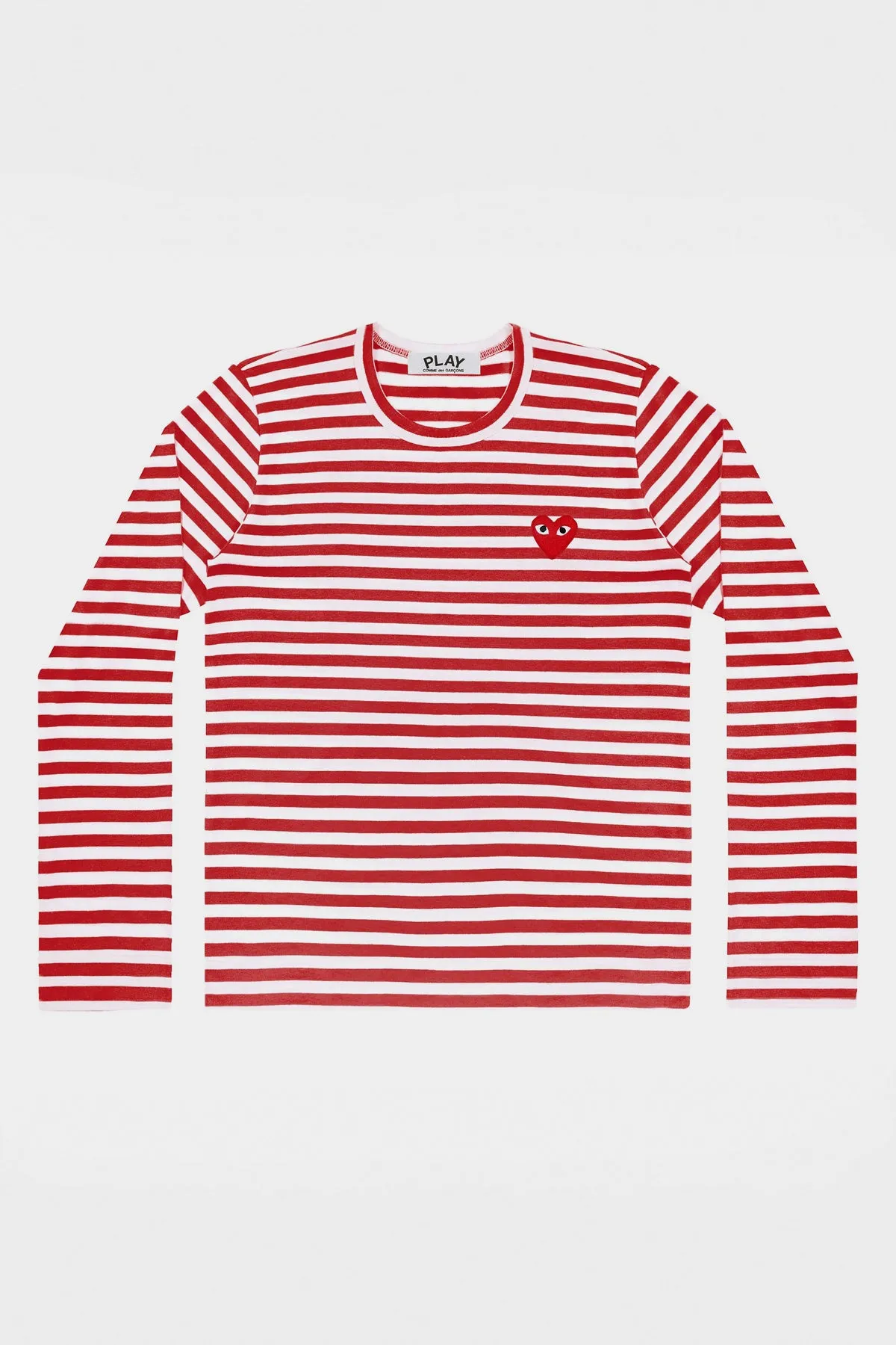 Red Heart Striped T-Shirt - Red/White