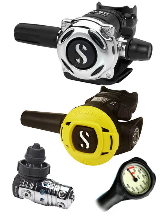 Scubapro Regulator Set: MK25 Evo (DIN or Yoke) / A700 / Octopus & Free Termo Gauge