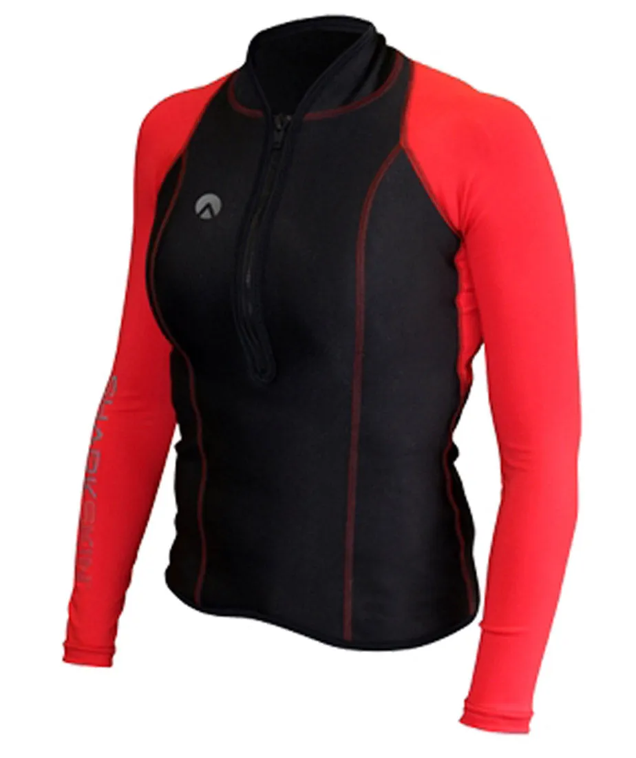 Sharkskin Women's Chillproof Performance Wear Long Sleeve Shirt Rashguard for Scuba Diving Snorkelin