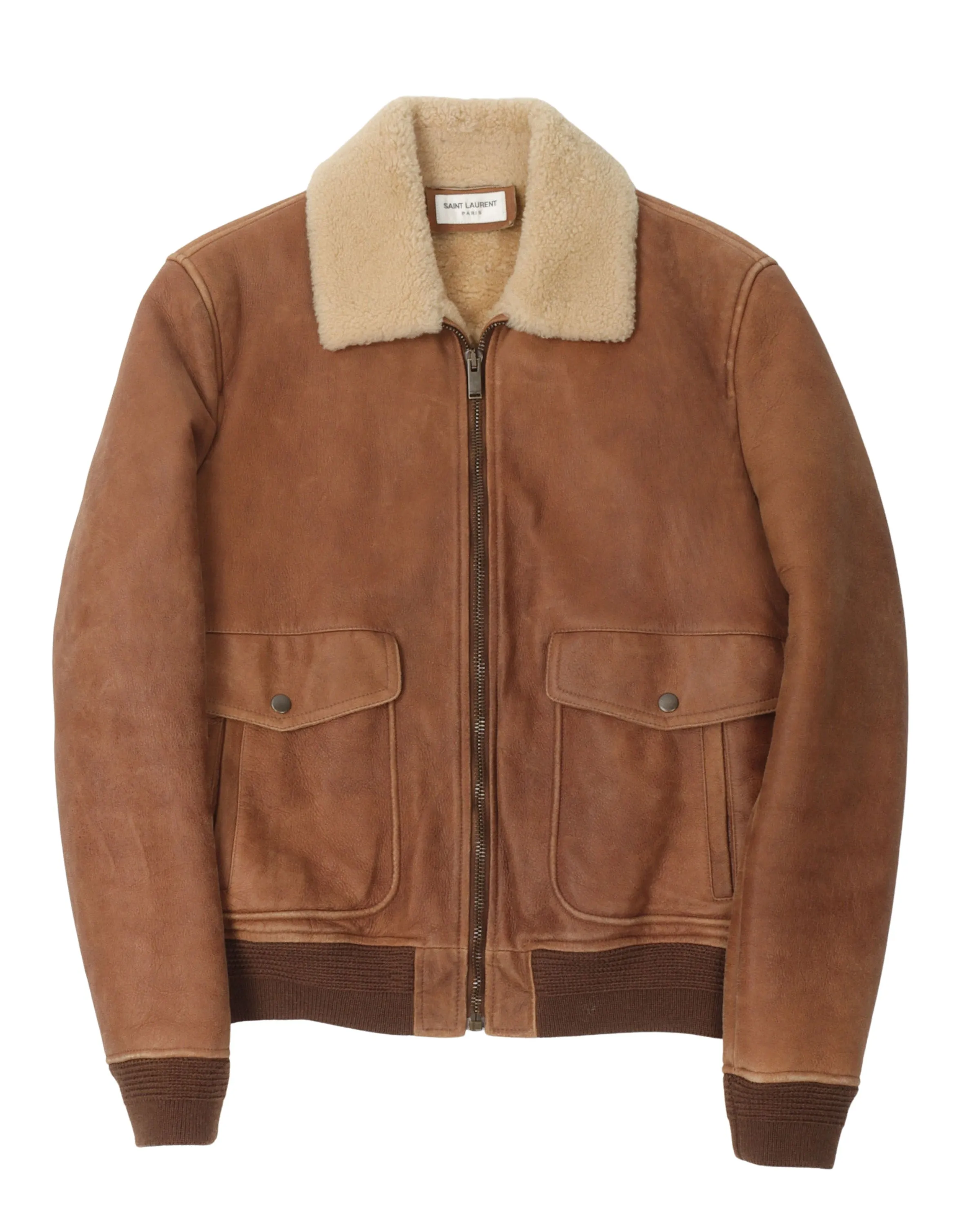 Shearling Bomber Leather Jacket (2020)