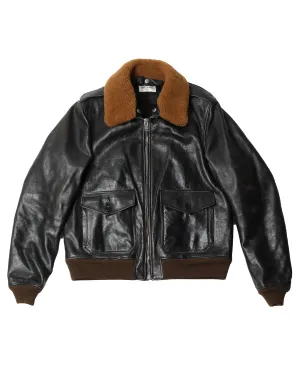 Shearling Collard Bomber Jacket