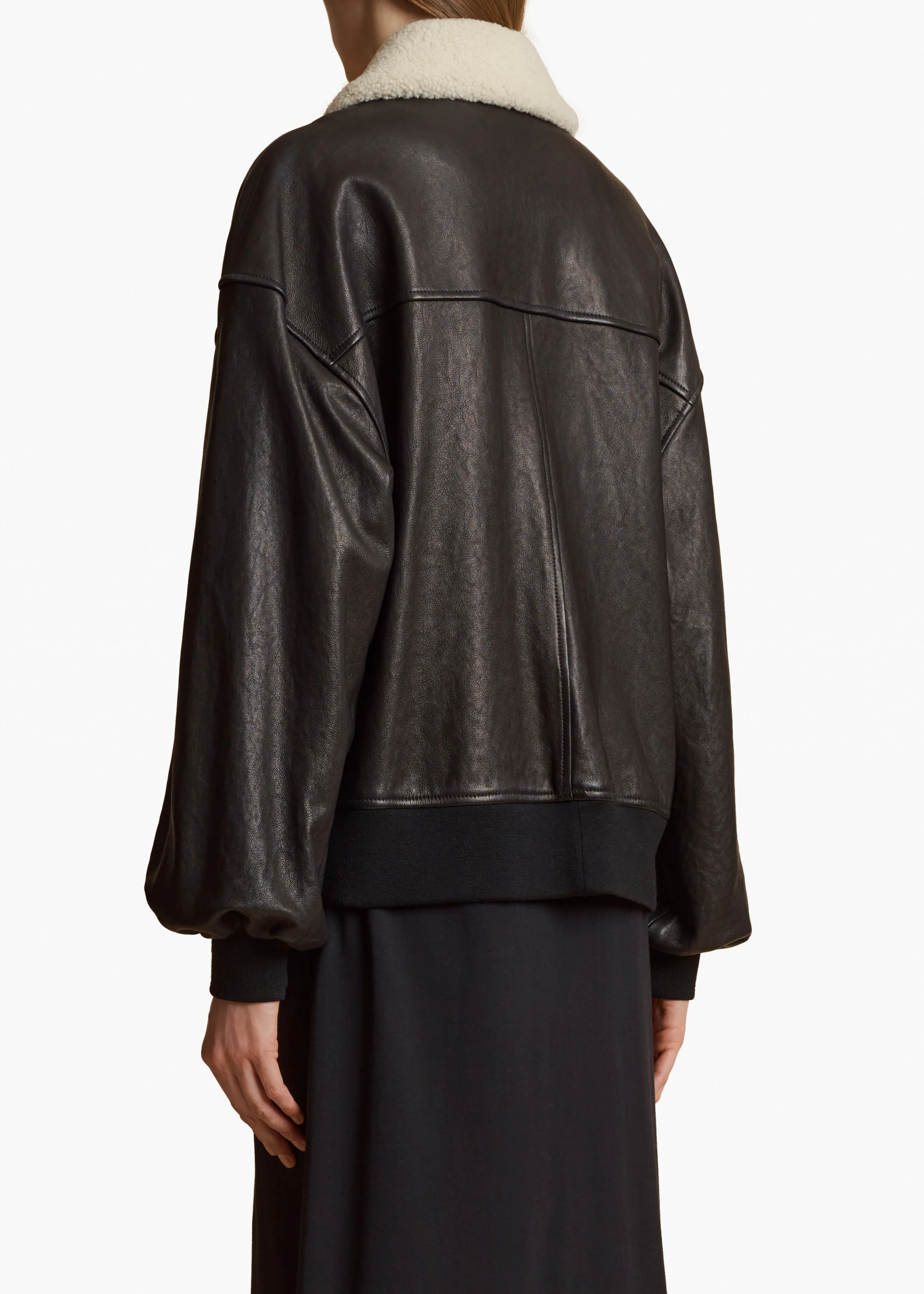 Shellar Jacket in Black Leather