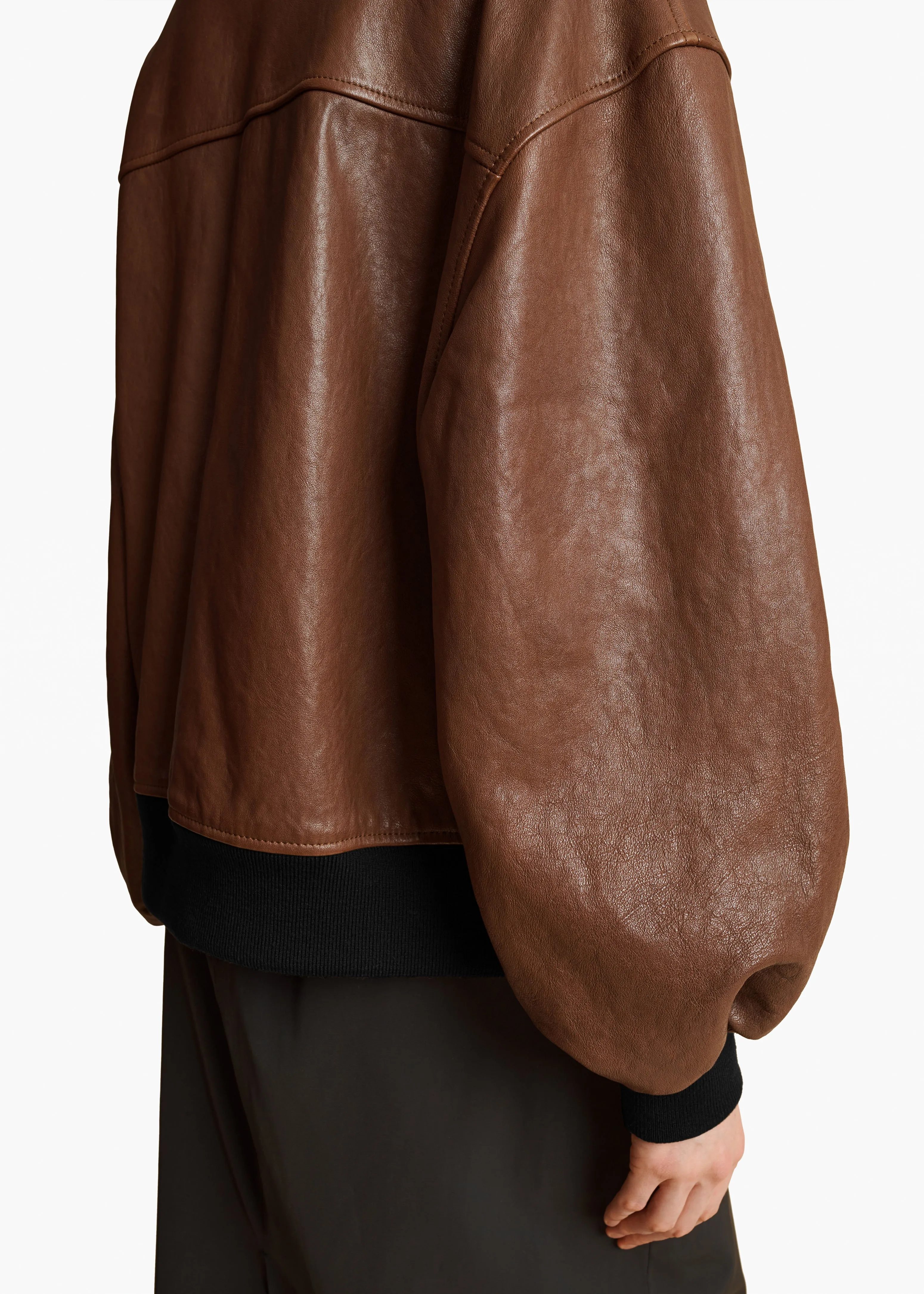 Shellar Jacket in Classic Brown Leather