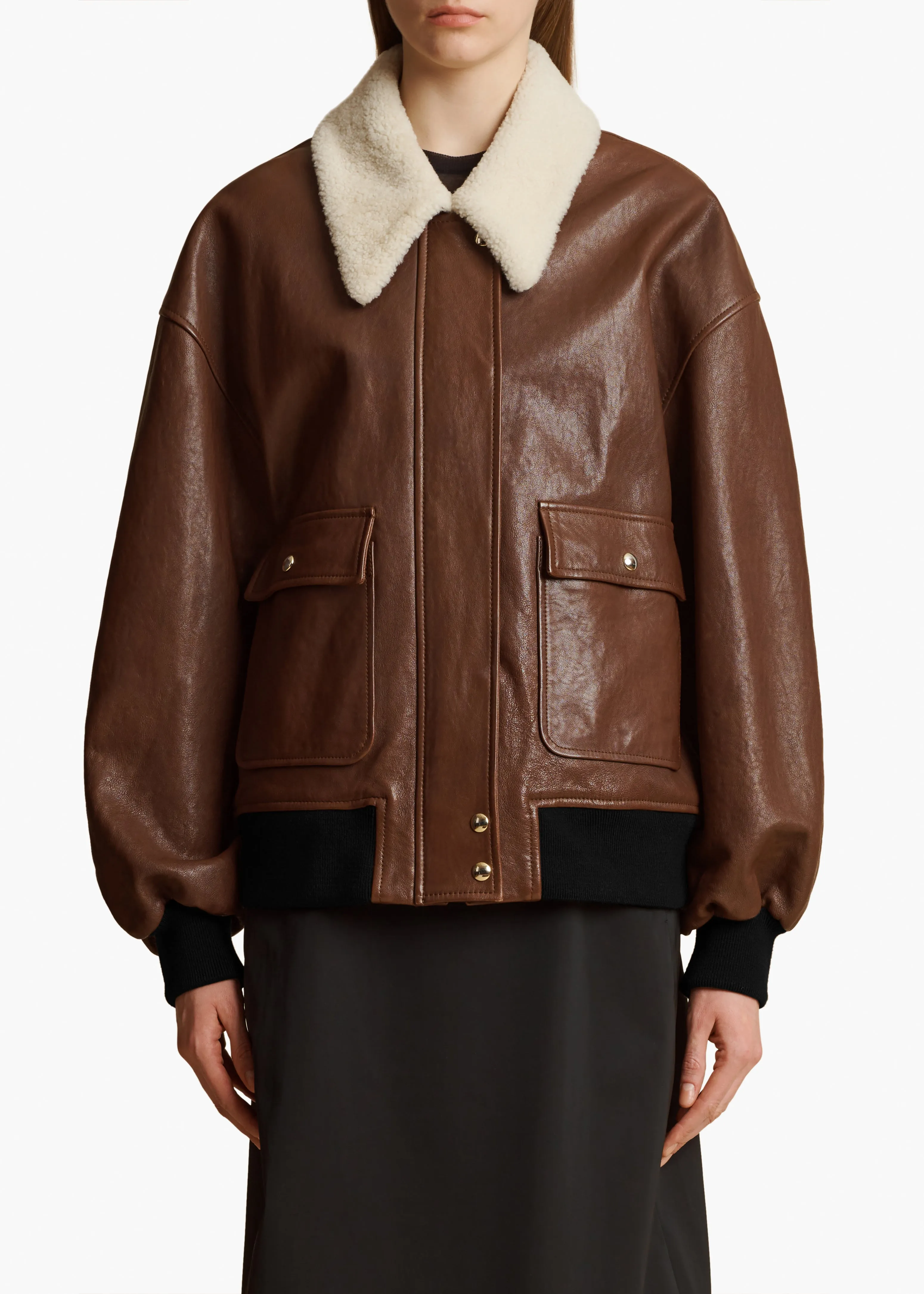 Shellar Jacket in Classic Brown Leather